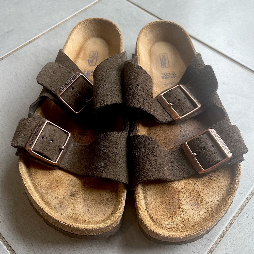 Birkenstock Arizona Mocha Suede- Size 37